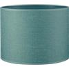 home sweet home collection Home Sweet Home Paralume in tessuto - D.25 x H.18.5 cm - Effetto lino - Turchese - E27/E14 - per lampada da tavolo e lampadario