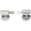 FACULX Kit cerniera sedile WC per sedile WC, cerniere per WC - Kit di fissaggio per WC con chiusura morbida