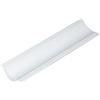 DIELLESHOPPING Profilo Raccordo Igienico in PVC bianco con angolo interno arrotondato H 2,50 mt X 2 aste = 5 metri