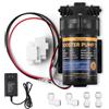 Hanchen 24V Set completo di pompa booster per sistema di purificazione dell'acqua RO domestico a osmosi inversa, design a connessione rapida, interruttore ad alta pressione (alta pressione)