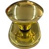 effedielle Kit di apertura ricambio maniglieria per porta blindata sicurezza ATRA-DIERRE Mostrina+pomolo maniglia completa di inserti di fissaggio per 1 porta finitura ORO LUCIDO