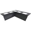 MINUTA PROFILI Angolare Interno per Profilo gocciolatoio Alluminio Nor Per Balconi e Terrazze 16X16 cm (Antracite)