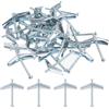 QUARKZMAN 20pz Molla Levetta Bullone Ancoraggi 1/8x2 Farfalla Ancore Maschio Filettatura Molla Caricato Cavo Muro Rotondo Testa Levetta Bullone