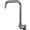 ZPSPZ Rubinetto Cucina Sottofinestra Pieghevole Miscelatore Cucina Abbattibile Monoforo Inox Acqua Fredda e Calda Girevole Rubinetto Pieghevole Cucina Sottofinestra-Grigio