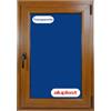 Winwindo Finestra in PVC rinforzato rovere dorato | vetro Climalit opaco | Profilo Aluplast | Consegna 24/48h (800 x 1000 Destra trasparente)