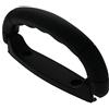 MroMax 4 maniglie per bagagli, 12,6 x 5,2 cm (L x T), in plastica, di ricambio, 126 mm x 52 mm, per bagagli, valigie, scatole, colore nero