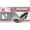 SECUREMME CILINDRO CON CODOLO MODULARE AD ALTA SICUREZZA EVO K50 TOP VARIE MISURE (1, CODOLO 30 mm CHIAVE 40 mm)