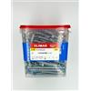 KLIMAS Set di tasselli a percussione con colletto e viti a testa svasata Big Box; tasselli per unghie in calcestruzzo aerato, tasselli per ancoraggio, tasselli in plastica (8 x 80-300 pezzi)