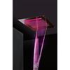 MAPLES - Soffione da incasso con cascata e cromoterapia made in Italy in acciaio inox a specchio con una cascata