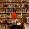 ESSMOKO Carta da parati autoadesiva in PVC per libreria retrò in stile francese decorazione per mobili sfondo per studio