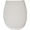 VitrA Milton - Sedile WC con coperchio, colore: bianco, completo di cerniere in metallo di fissaggio inferiore, dimensioni: 366 x 459 mm