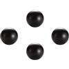 CHENCHEN96 Pomelli per Cassetti Rotonde 4 Pezzi Maniglie per Armadietti in Rame Puro Pomelli per Mobili da Cucina nere opache Pomelli per Mobili Sferiche con Viti, per Guardaroba Cassetti (Small)