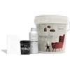 Nikkolor Kit Microcemento 8 m² per Pavimenti e Pareti - Copre Piastrelle e Fughe Senza Demolire - Effetto Cemento Continuo - Spessore 2-3 mm - Finitura Semi-Lucida - 17 Bianco Naturale