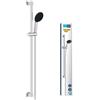 GROHE Vitalio Start 110 Set Saliscendi Doccia (3 getti Rain Jet Massage, asta 600 mm, flessibile 1,75 m, SpeedClean anticalcare), Cromo, 26956001