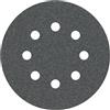 Bosch Fogli abrasivi F355 Bosch 2608605116 per levigatrici rotoorbitali, 5 pezzi