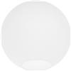 HAMPPLIES Paralume Vetro Sferico Opaco Bianco, Accessorio Decorativo per Lampada da Soffitto e Lampada Sospesa in Vetro Moderno per Camera da Letto e Soggiorno