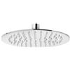 ERCOS Soffione Doccia A Muro In Acciaio Inox , Soffione Doccia Tondo Diametro 250 MM , Soffione Doccia Effetto Pioggia Con Snodo Orientabili, Installazione Interna ed Esterna