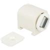 bricoleva.it 2 Chiusure Magnetiche per Ante - Magneti per Armadi, Cassetti, Porte, Camper, Barche - Ferma Porta Magnetico - Calamita Blocca Cassetto - con Base 6 - Set da 2 Pezzi con Viti - Bianco