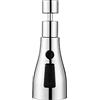 TopHomer Testa di spruzzo per rubinetto da cucina, 360 ° girevole per rubinetto estensore 3 modalità, attacco aeratore per rubinetto dell'acqua booster (argento)