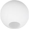 FUTUREORYY Paralume in Vetro Sferico Satinato Copertura Leggera Per Lampada Sospesa Decorativa Da Interno Foro Centrale 5,5 Cm Per Uso Domestico e Sostituzione Paralume Danneggiato