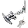 Accarugty Kit di serratura a T in lega di zinco, con chiavi per tappo camion, gusci per camper e porte da garage, meccanismo di bloccaggio sicuro, accessorio hardware di facile installazione