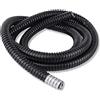 IkErna Tubo Metallico Rivestito in Plastica Nera, Lunghezza 5 M, Tubo Flessibile Corrugato Filettato Impermeabile, Guaina Protettiva per Cavi/1Pc/Id 20Mm * 5M