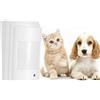 mingzhe Sensore di Movimento PIR Anti-pet con Allarme Cablato, Rilevatore a Infrarossi Doppio, Immune Agli Animali Domestici, per di Allarme Antifurto Domestico
