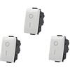 SANDASDON 3X Interruttore 2P 16A Bipolare 0-1 Compatibile Bt Matix SD60002
