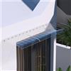 kufu01 Tettoia per Porta di Casa Antipioggia,Pensilina Copriporta in Policarbonato Resistente Agli Urti da 200 Kg,Pensilina da Esterno Resistente ai Raggi Uv,Tenda da Veranda (40x100cm/16x39,Clear)