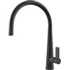 Generico Elleci Rubinetto Miscelatore Cucina Monocomando Canna Girevole Doccetta Estraibile Athena Plus Granitek 40 Nero MGKATP40