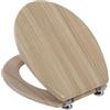 FERIDRAS 183031 Copriwater, Legno, Rovere Sbiancato, 5x37x45 cm