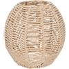 LABRIMP Paralume di Carta Tondo Color Kaki per Lampadario Design Semplice ed Elegante, Facile da Rimuovere, Adatto per Lampada da Soffitto in Soggiorno o Camera da Letto