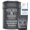 WO-WE Vernice in resina epossidica rivestimento per garage pavimenti OPACO W702 Blu luce RAL5012-2,5kg