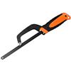TopHomer Mini seghetto, portatile in lega di alluminio sega a mano telaio per la lavorazione del legno, taglio in PVC e fai da te, arancione/nero