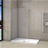 AICAit Walk In Parete Per Doccia Vetro Temperato 8mm Anticalcare Satinata-Opaca 70x200 cm Barra Stabilizzatrice da 90 cm