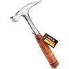 PICARD Martello da carpentiere interamente in acciaio, versione leggera, n. 790 1/2 liscio | Martello carpentiere con magnete per chiodi | Hammer professionale con impugnatura in pelle