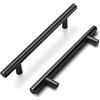Goldenwarm 5 Pezzi Maniglie Cucina Maniglie Armadio Maniglie per Mobili Nere -LS201BK256 Maniglie Acciaio Inox Maniglie per Mobili Vintage Maniglie Cassetti Maniglie Cameretta Distanza dei Fori 256mm