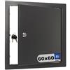 FEINZ Pannello di accesso in metallo 60x60 con serratura a chiave, sportello di manutenzione - Pannello di accesso - Pannello di ispezione - Sportello di ispezione - Apertura di ispezione