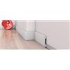 Eurodeco 10 battiscopa da 20 metri, colore bianco, materiale duro, decorazione da parete, pavimento, soffitto (DP2)