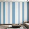 Generico Carta da Parati Righe Blu Bianco, Fotomurale Righe Verticali per Camera da Letto Decorazioni Parete, Carta Parati Effetto Decorativi Wallpaper, 300 x 210 cm D&O161