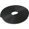 easyhaha Canale a U Porta Guarnizione in gomma Striscia Bordo Bordo Protezione Bordo Guarnizione Isolamento acustico Profilo in gomma for vetro Metallo Legno 1M (Color : 18-3 round, Size : 2M)