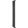 Monster Shop Radiatore Piatto a Colonna Singola 1600 x 280 mm Verticale Design Moderno Acciaio al Carbonio Riscaldamento Centrale Antracite Opaco con Kit Fissaggio e Spazzola