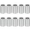 PATIKIL M5 Distanziali in Alluminio, 10pz Distanziali Metallici in Alluminio 5,2mm ID x 8mm OD x 12mm L Distanziali Alluminio a Vite Separata Rotondi per Viti 1/5 M5