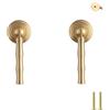 PIYYQNY Maniglie Cucina 2 Pezzi Maniglie Per Cassetti Completamente In Ottone Maniglie Pendenti Retrò Per Ante Di Armadi Guardaroba Cassetti Ferramenta Per Mobili(Lunghezza Oro 64mm)
