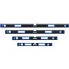 GEPCO Advanced Technology Set di 4 livelle professionali in alluminio, 3 livelle, 60 + 80 + 120 + 200 cm