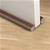 GTYFRD Burlete para puerta, tira de sellado a prueba de viento, burlete, protector inferior, doble protección, tope de puerta, sellador a prueba de polvo, insonorizante, marrón, 1 unidad