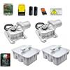 Dieffematic KIT CROMO MOTORE PER CANCELLO A BATTENTE 230V INTERRATO CON 2 CASSE FONDAZIONI