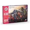 AK Interactive AK QUICK GEN SET AK17601 QUICK PAINT SET 36 COLORS (36x18ml + 2x brushes)