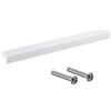 Gedotec Maniglie per mobili in alluminio | 1 pezzo Maniglie per armadi - bianco opaco incl. minuteria di montaggio | ANGOLO 0077 | LA: 64 mm