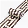 Dostear Bordi Greche Pannelli Adesivi Bordo Adesivo per Pareti Striscia Adesiva Muro Decorativa Greca Adesiva per Parete Marrone-51 10cm X 1000cm